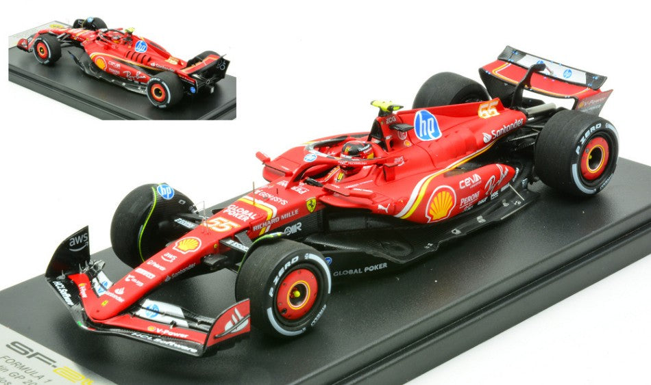 Looksmart - FERRARI SF-24 N.55 2nd AUSTIN GP 2024 C.SAINZ 1:43 - Cod. LSF1068