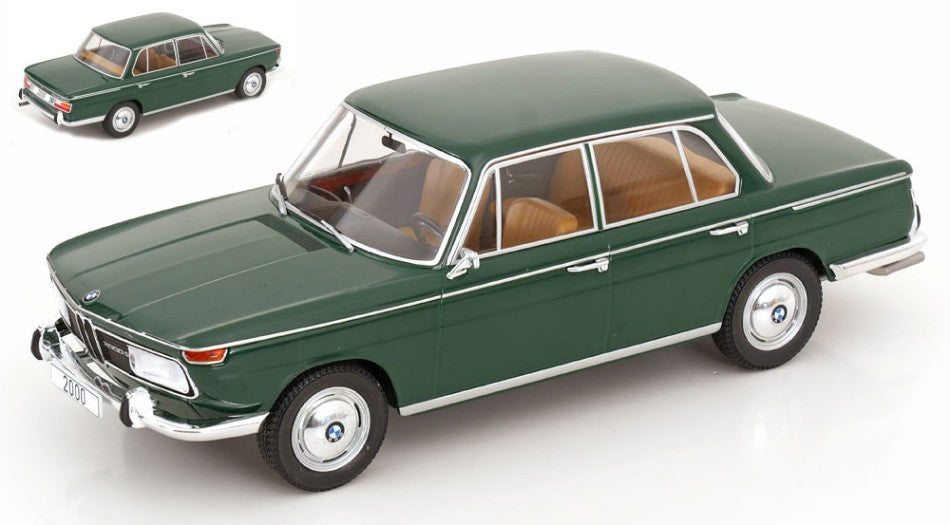 Modelcargroup - BMW 2000 (TYP 121) 1966 DARK GREEN 1:18 - Cod. MCG18542