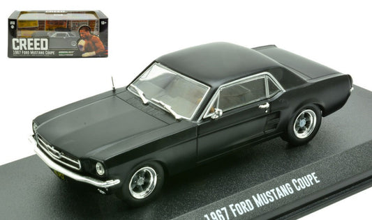 Greenlight - FORD MUSTANG COUPE' 1967 "CREED 2015 ADONIS CREED'S" MATT BLACK 1:43 - Cod. GREEN86615