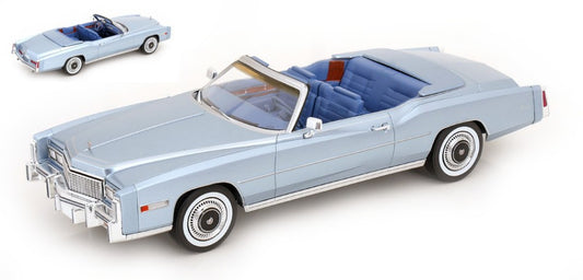 Modelcargroup - CADILLAC ELDORADO CONVERTIBLE 1976 LIGHT BLUE 1:18 - Cod. MCG18472