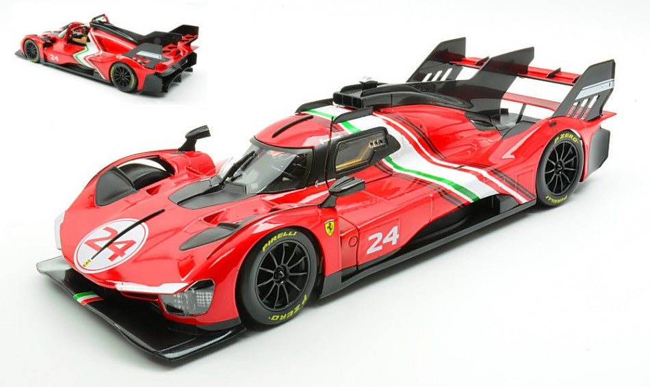 Burago - FERRARI 499P MODIFICATA N.24 RED/DECALS 1:18 - Cod. BU16302