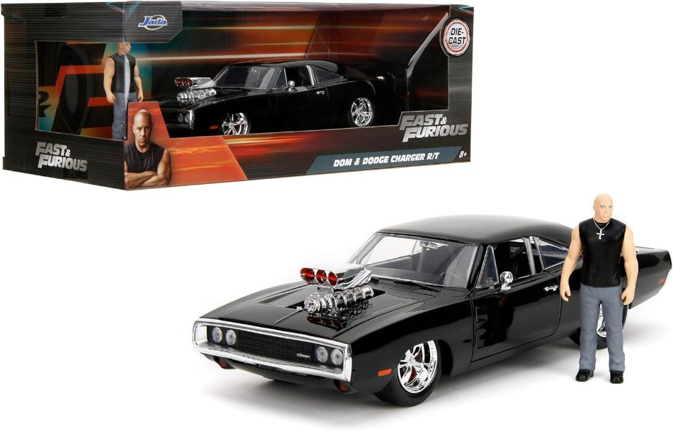 Jada Toys - DODGE CHARGER 1970 FAST & FURIOUS BLACK 1:24 - Cod. JADA35907
