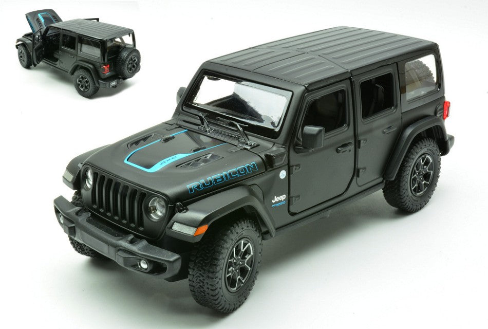 Rastar - JEEP WRANGLER RUBICON 4xe BLACK 1:24 - Cod. RAT64610BK