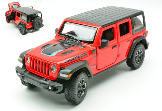 Rastar - JEEP WRANGLER RUBICON 4xe RED 1:24 - Cod. RAT64610R