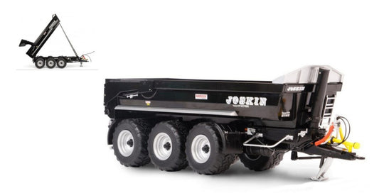 Universal Hobbies - RIMORCHIO RIBALTABILE JOSKIN TRANS-KTP 27/65 BLACK VERSION 1:32 - Cod. UH6798