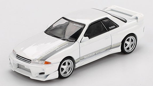 Mini Gt - NISSAN SKYLINE GT-R (R32) VEILSIDE COMBAT C-I WHITE 2011 1:64 - Cod. MGT01066