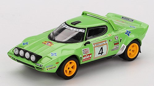Mini Gt - LANCIA STRATOS HF N.4 SPANISHRALLY CHAMPION 1979 1:64 - Cod. MGT01050