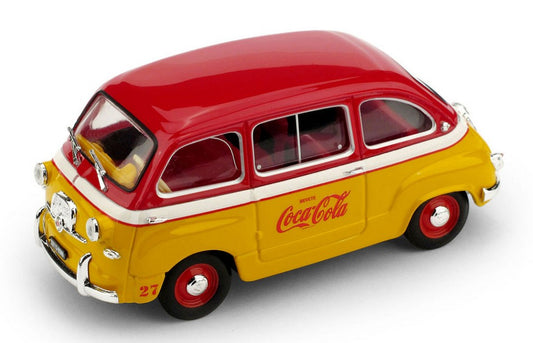 Brumm - FIAT 600 MULTIPLA VEICOLO PUBBL.COCA COLA OLIMPIADI DI ROMA 1960 1:43 - Cod. BM0482