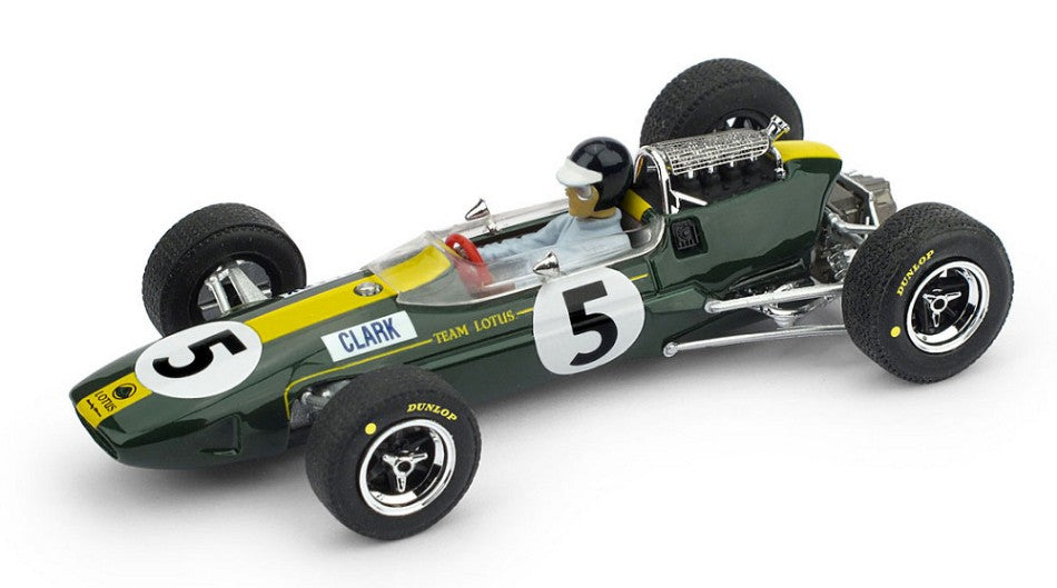 Brumm - LOTUS 33 J.CLARK 1965 N.5 WINN.INGHILTERRA GP + PILOTA WORLD CHAMP.1:43 - Cod. BM0590CH