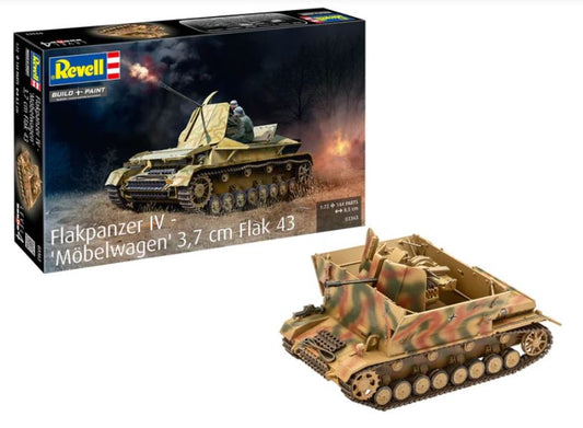Revell - FLAKPANZER IV "MOBELWAGEN" 3,7 cm FLAK 43 KIT 1:72 - Cod. RV03363