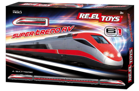 Re.el.toys - TRENO SPER AV C/LUCI cm 136x58 A BATTERIA 1:160 - Cod. RE0323