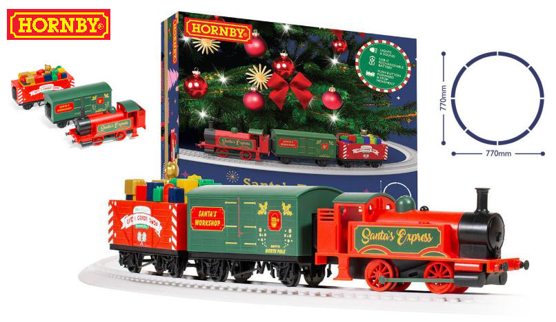 Produttori Vari - SANTA'S EXPRESS RECHARGEABLE BATTERY OPERATED TRAIN SET 1:76 - Cod. R9363M