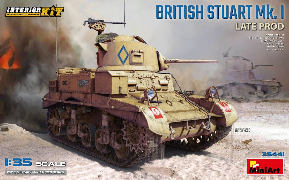 Miniart - BRITISH STUART Mk.I LATE PROD. INTERIOR KIT 1:35 - Cod. MIN35441