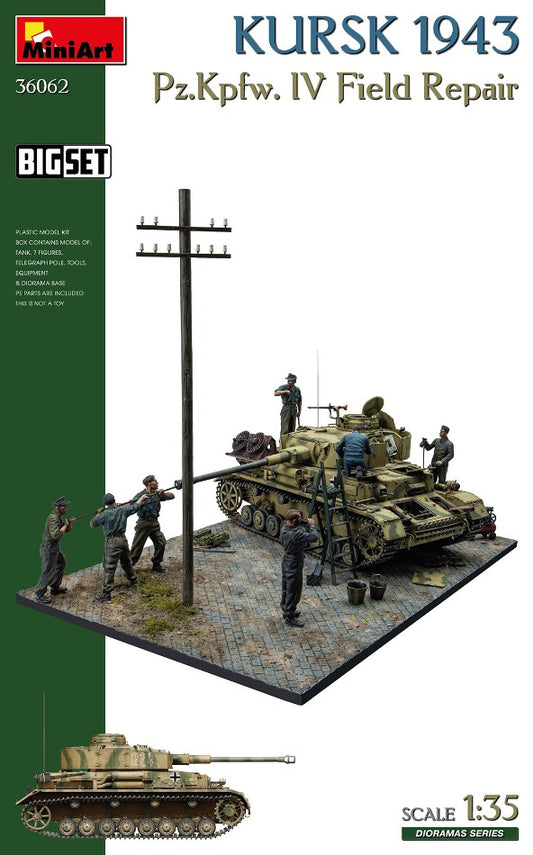 Miniart - KURSK 1943 Pz.Kpfw. IV Field Repair BIG SET KIT 1:35 - Cod. MIN36062