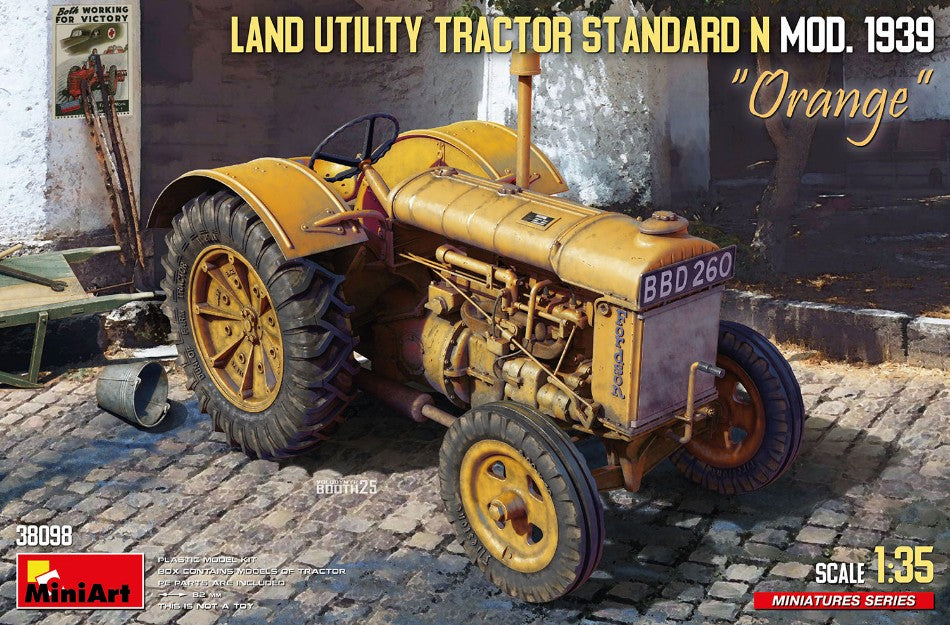 Miniart - LAND UTILITY TRACTOR STANDARD N ORANGE MOD.1939 KIT 1:35 - Cod. MIN38098
