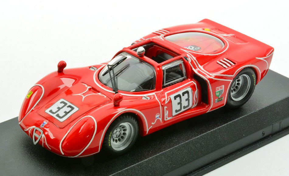 Best Model - ALFA ROMEO 33.2 N.33 6 H WATKINS GLEN 1968 KWECH-MARTINO 1:43 - Cod. BT9640-2