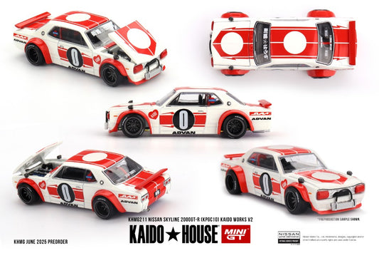 Mini Gt - NISSAN SKYLINE GT-R (KPGC10)KAIDO WORKS V2 1969 1:64 - Cod. KHMG211