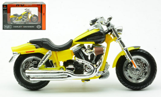 Maisto - HARLEY DAVIDSON CVO FAT BOB 2009 YELLOW 1:18 - Cod. MI24910