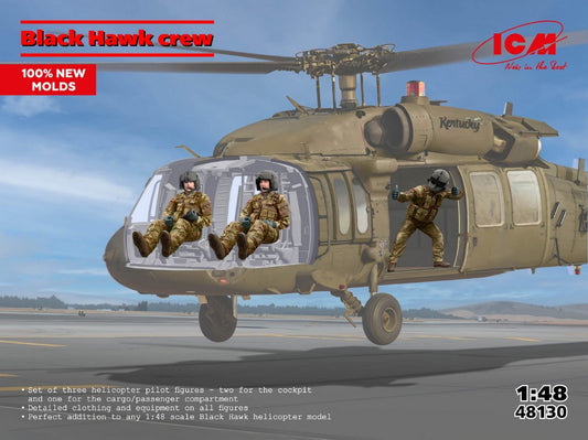 Icm - BLACK HAWK CREW (3 FIGURES) KIT 1:48 - Cod. ICM48130