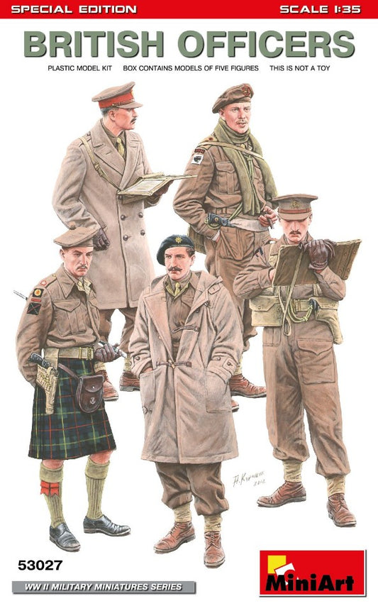 Miniart - BRITISH OFFICERS SPECIAL EDITION KIT 1:35 - Cod. MIN53027
