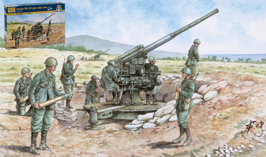 Italeri - ITALIAN 90/53 GUN C/FIG.KIT 1:72 - Cod. IT6122