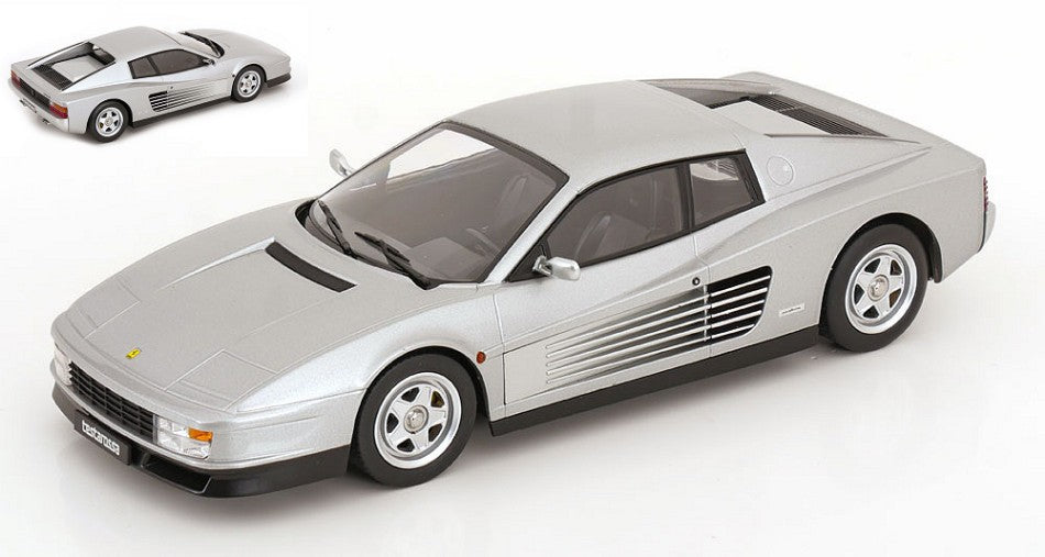Kk Scale - FERRARI TESTAROSSA 1986 SILVER-GREYMETALLIC 1:18 - Cod. KKDC180515