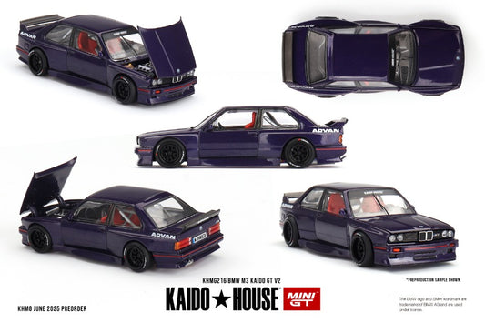 Mini Gt - BMW M3 (E30) KAIDO GT V2 1989 1:64 - Cod. KHMG216