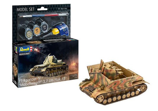 Revell - FLAKPANZER IV "MOBELWAGEN" 3,7 cm FLAK 43 MODEL SET KIT 1:72 - Cod. RV63363